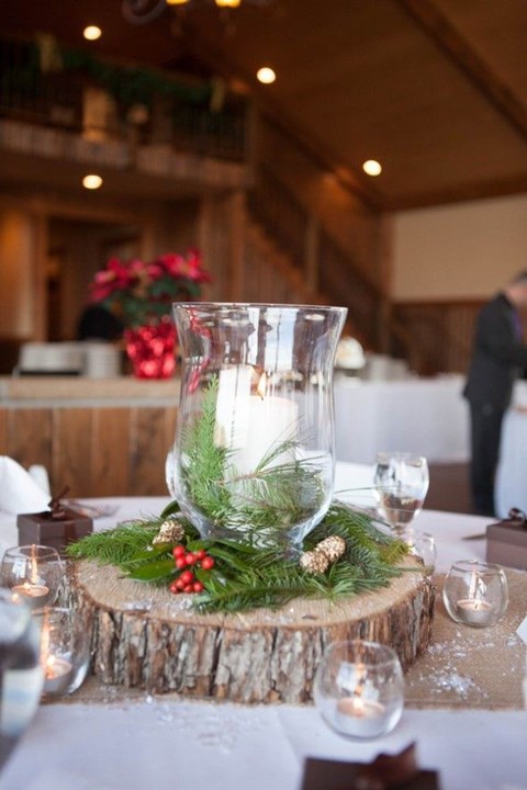 festive winter wedding