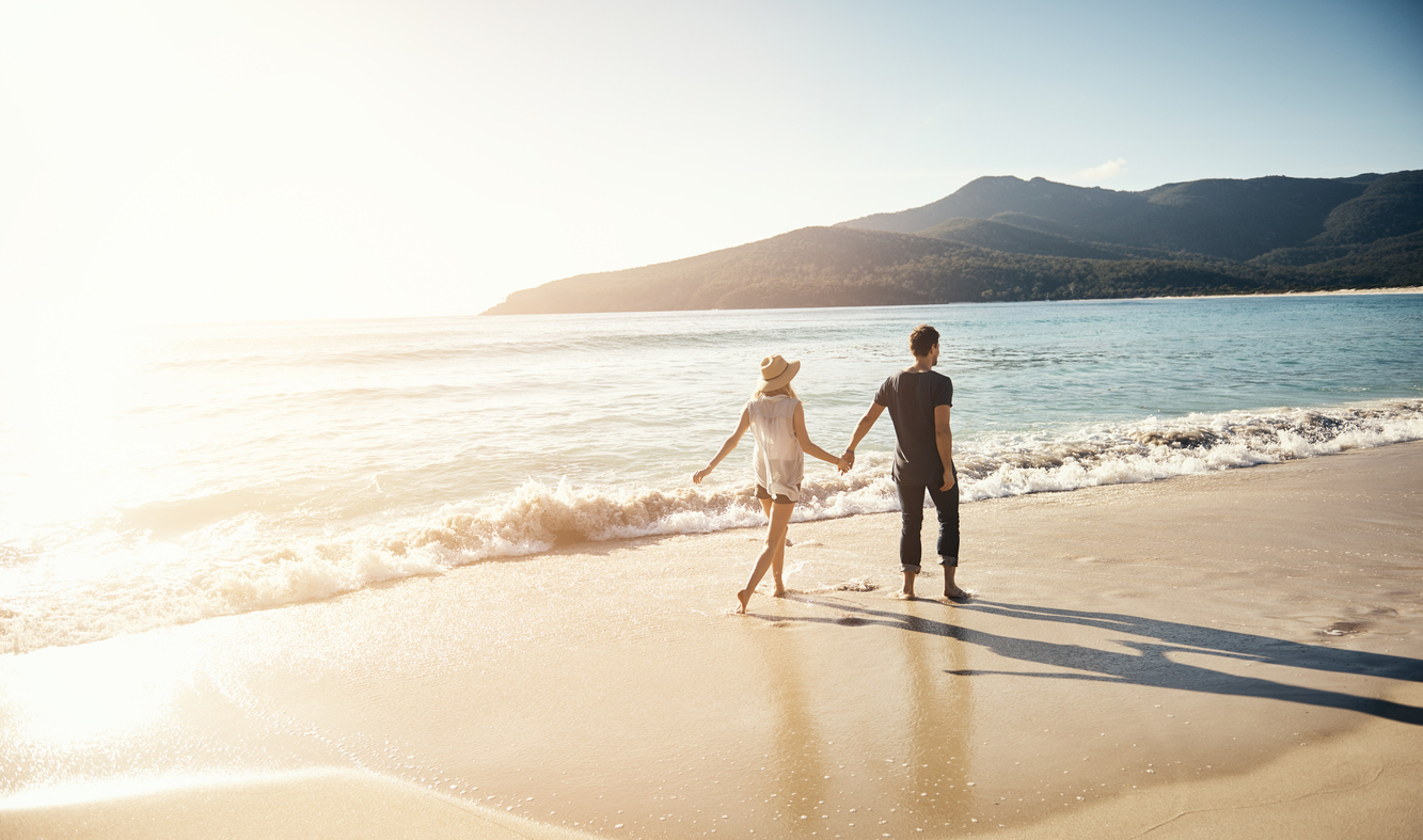 newlywed honeymoon beach getaway