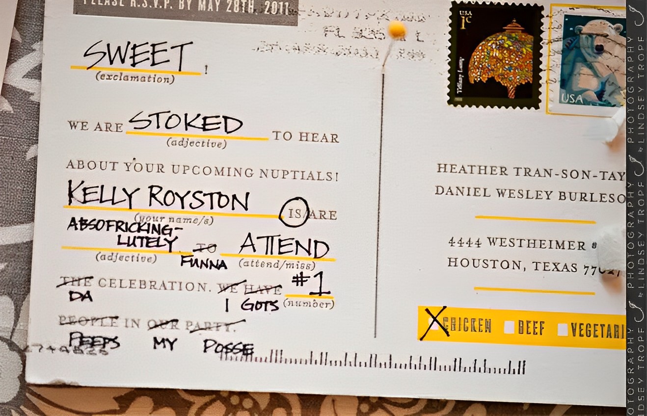 funny rsvp for guests