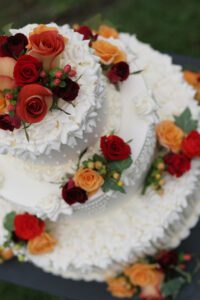 fall wedding cake