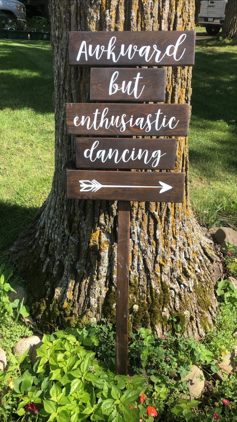 Directional Wedding Sign