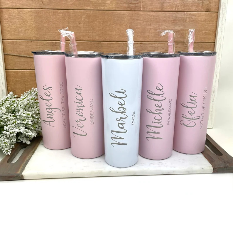 Personalized Bridal Party Tumblers