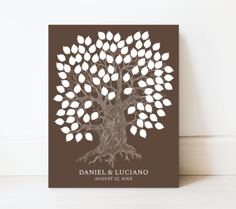 Wedding Oak Tree Guest Book